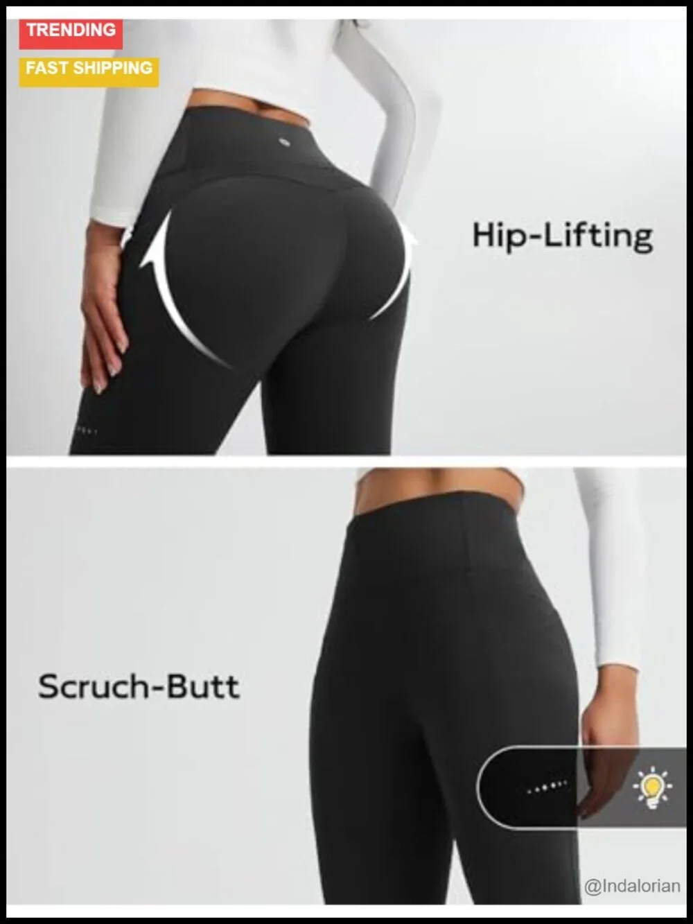 Fleece Lined High Waisted Thermal Leggings Tummy Control 4 Pockets